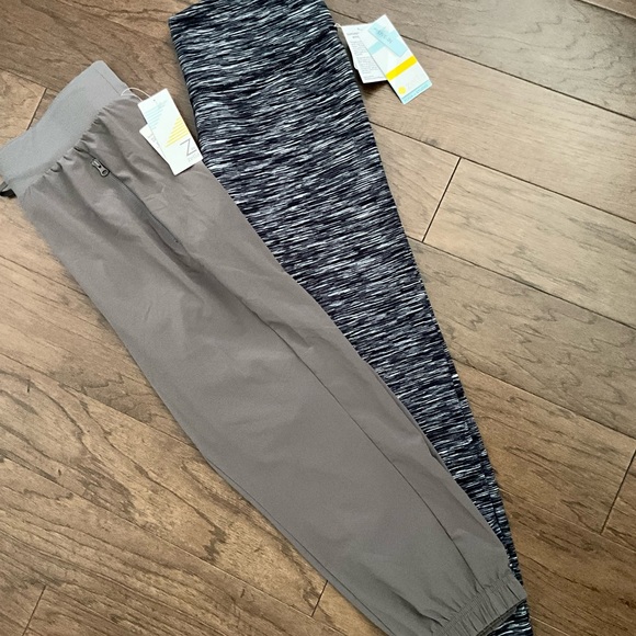 Zella Pants - BUNDLE- NWT Zella Yoga Pants & City Joggers Black Grey Set 2 Pairs of Pants
